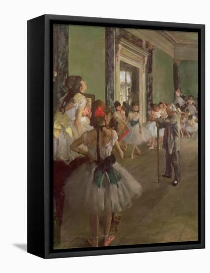 The Dancing Class, circa 1873-76-Edgar Degas-Framed Premier Image Canvas