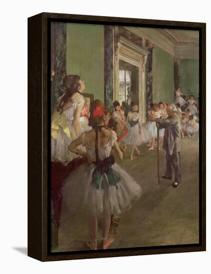 The Dancing Class, circa 1873-76-Edgar Degas-Framed Premier Image Canvas