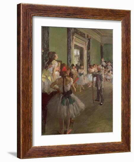 The Dancing Class, circa 1873-76-Edgar Degas-Framed Giclee Print