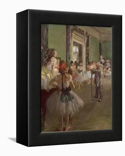 The Dancing Class, circa 1873-76-Edgar Degas-Framed Premier Image Canvas