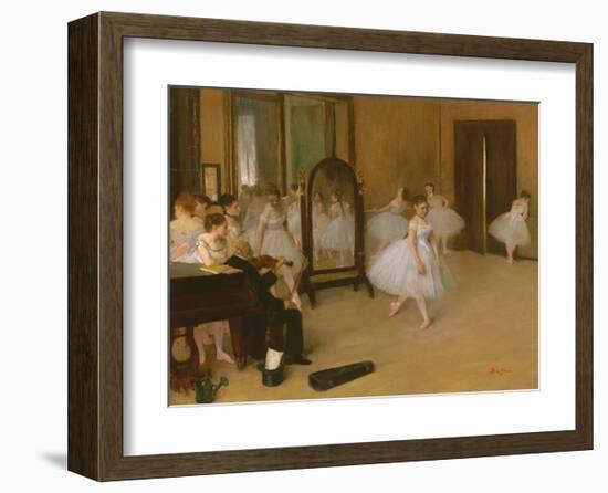 The Dancing Class-Edgar Degas-Framed Art Print