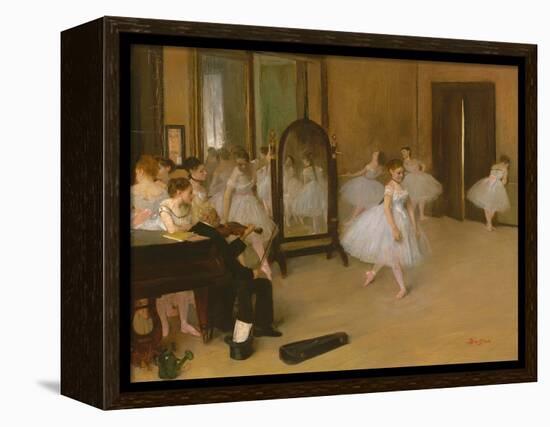 The Dancing Class-Edgar Degas-Framed Stretched Canvas