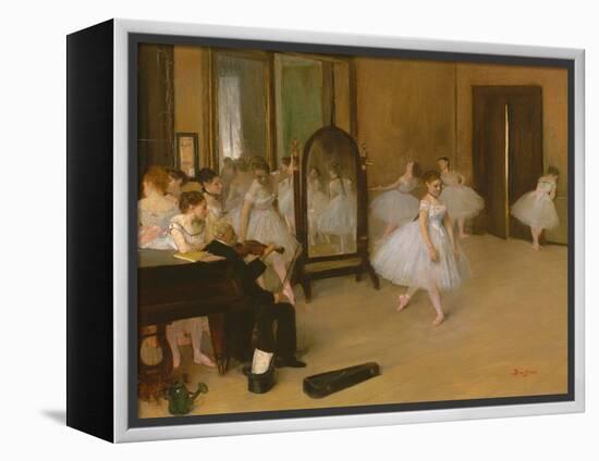 The Dancing Class-Edgar Degas-Framed Stretched Canvas