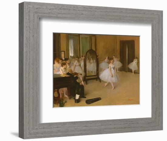 The Dancing Class-Edgar Degas-Framed Premium Giclee Print