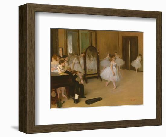 The Dancing Class-Edgar Degas-Framed Premium Giclee Print