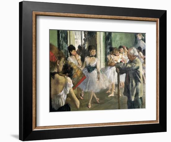 The Dancing Class-Edgar Degas-Framed Art Print