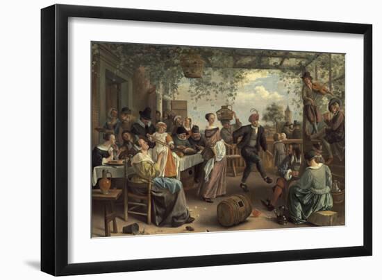 The Dancing Couple, 1663-Jan Havicksz. Steen-Framed Giclee Print