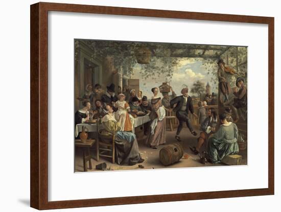 The Dancing Couple, 1663-Jan Havicksz. Steen-Framed Giclee Print