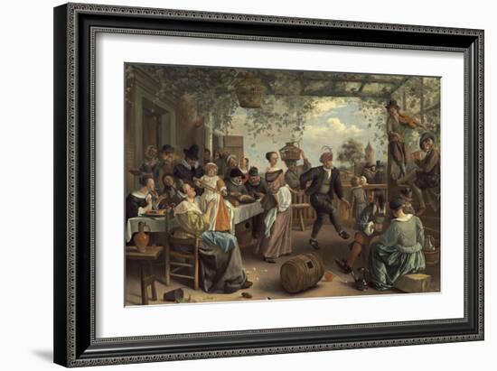 The Dancing Couple, 1663-Jan Havicksz. Steen-Framed Giclee Print