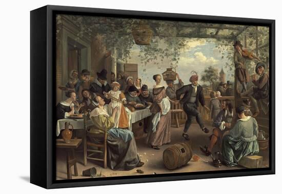 The Dancing Couple, 1663-Jan Havicksz. Steen-Framed Premier Image Canvas