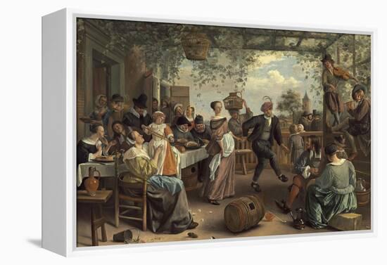 The Dancing Couple, 1663-Jan Havicksz. Steen-Framed Premier Image Canvas