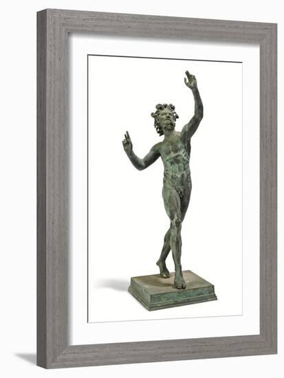 The Dancing Faun, Naples, after the Antique, Late 19Th Century (Bronze)-Italian School-Framed Giclee Print
