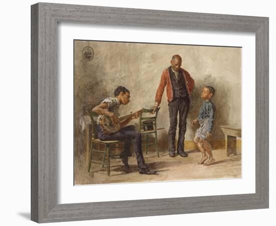 The Dancing Lesson, 1878-Thomas Cowperthwait Eakins-Framed Giclee Print