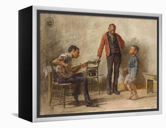 The Dancing Lesson, 1878-Thomas Cowperthwait Eakins-Framed Premier Image Canvas