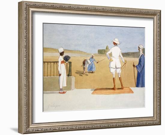 The Dandy Tourist, from 'The Light Side of Egypt', 1908-Lance Thackeray-Framed Giclee Print