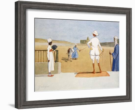 The Dandy Tourist, from 'The Light Side of Egypt', 1908-Lance Thackeray-Framed Giclee Print