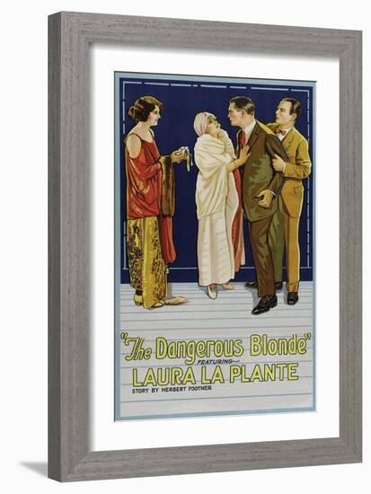 The Dangerous Blonde-null-Framed Art Print