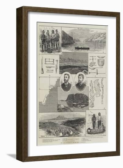 The Danish Expedition to the East Coast of Greenland-Thomas Harrington Wilson-Framed Giclee Print