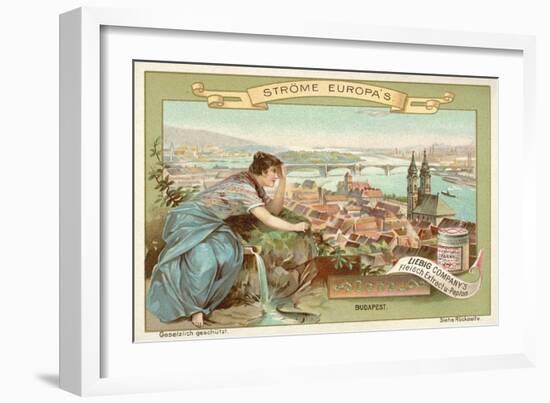 The Danube, Budapest-null-Framed Giclee Print