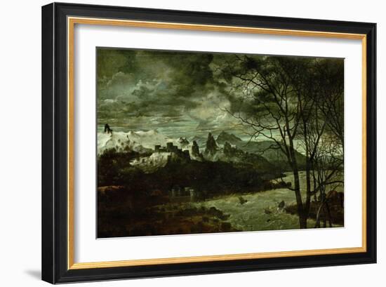 The Dark Day, Detail, from the Series The Seasons, 1565-Pieter Bruegel the Elder-Framed Giclee Print