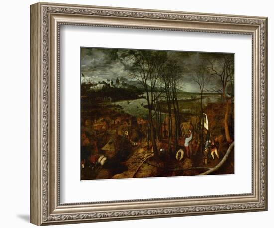 The Dark Day, from the Series The Seasons, 1565-Pieter Bruegel the Elder-Framed Giclee Print