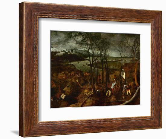 The Dark Day, from the Series The Seasons, 1565-Pieter Bruegel the Elder-Framed Giclee Print