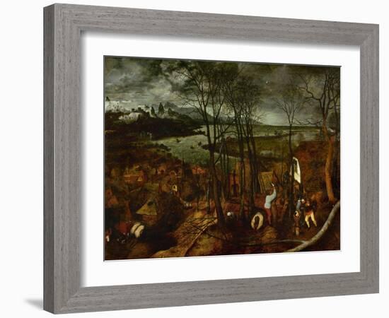 The Dark Day, from the Series The Seasons, 1565-Pieter Bruegel the Elder-Framed Giclee Print