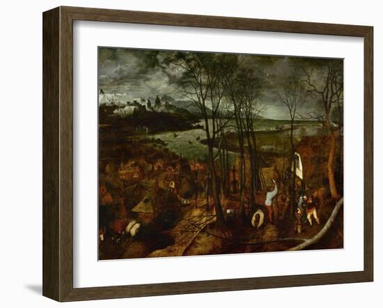 The Dark Day, from the Series The Seasons, 1565-Pieter Bruegel the Elder-Framed Giclee Print