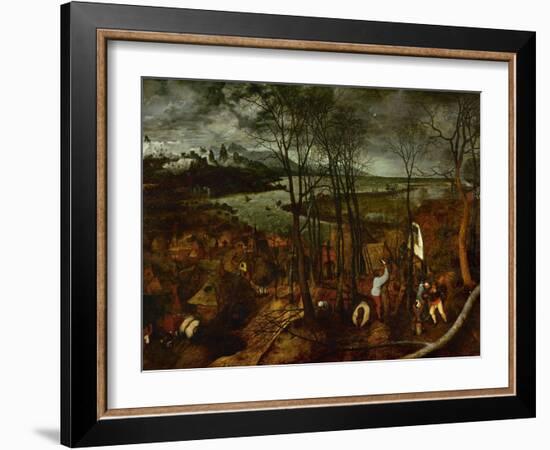 The Dark Day, from the Series The Seasons, 1565-Pieter Bruegel the Elder-Framed Giclee Print