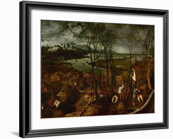 The Dark Day, from the Series The Seasons, 1565-Pieter Bruegel the Elder-Framed Giclee Print