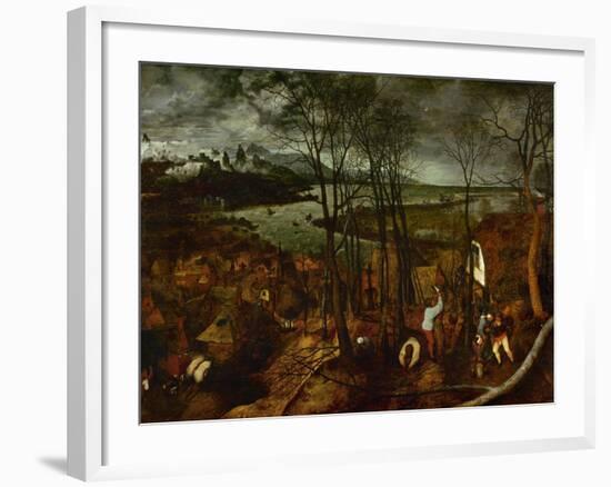 The Dark Day, from the Series The Seasons, 1565-Pieter Bruegel the Elder-Framed Giclee Print