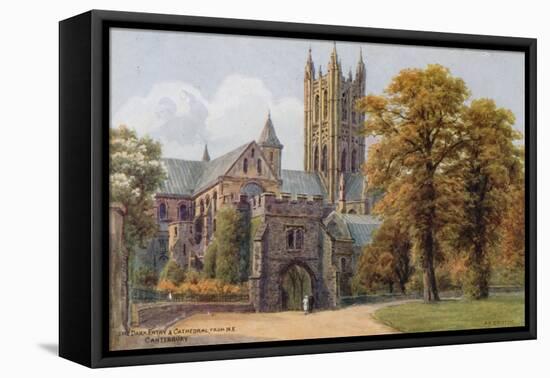 The Dark Entry and Cathedral, from N E, Canterbury-Alfred Robert Quinton-Framed Premier Image Canvas