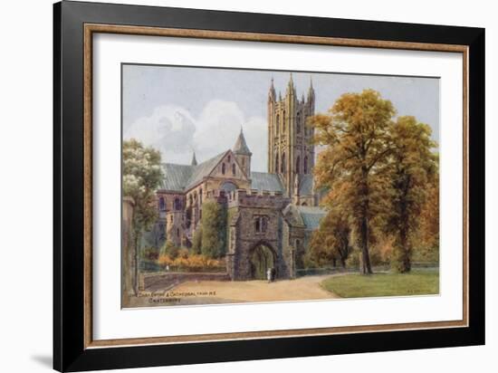 The Dark Entry and Cathedral, from N E, Canterbury-Alfred Robert Quinton-Framed Giclee Print