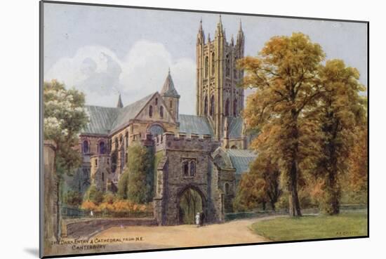 The Dark Entry and Cathedral, from N E, Canterbury-Alfred Robert Quinton-Mounted Giclee Print