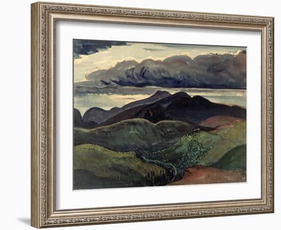 The Dark Mountains (Brecon Beacons)-James Dickson Innes-Framed Giclee Print