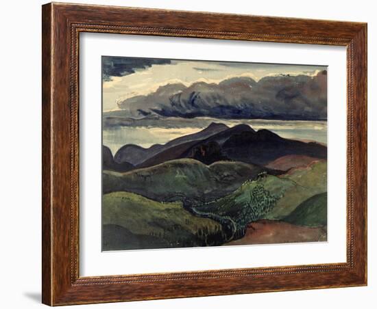 The Dark Mountains (Brecon Beacons)-James Dickson Innes-Framed Giclee Print