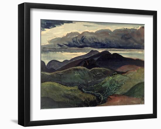 The Dark Mountains (Brecon Beacons)-James Dickson Innes-Framed Giclee Print