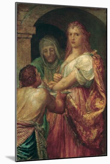 The Daughter of Herodias (Oil on Canvas)-George Frederic Watts-Mounted Giclee Print