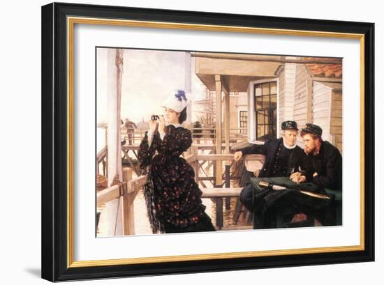 The Daughter of the Master-James Tissot-Framed Art Print