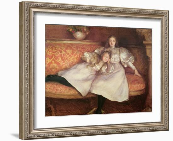 The Daughters of Baron Von Erlanger-Hubert von Herkomer-Framed Giclee Print