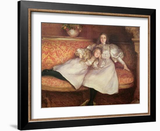 The Daughters of Baron Von Erlanger-Hubert von Herkomer-Framed Giclee Print