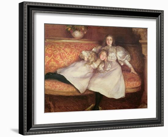 The Daughters of Baron Von Erlanger-Hubert von Herkomer-Framed Giclee Print