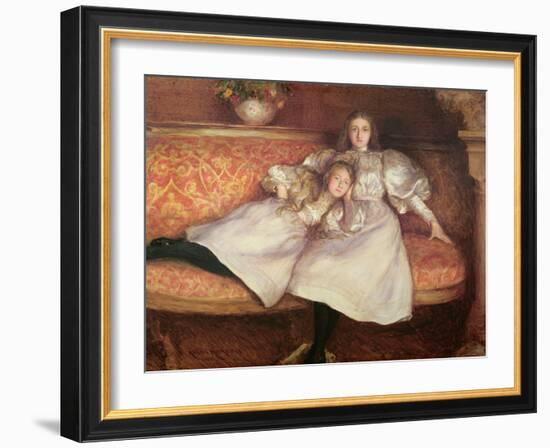 The Daughters of Baron Von Erlanger-Hubert von Herkomer-Framed Giclee Print