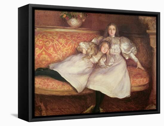 The Daughters of Baron Von Erlanger-Hubert von Herkomer-Framed Premier Image Canvas