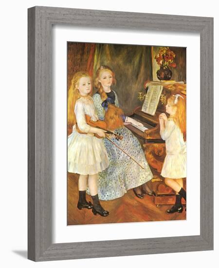 The Daughters of Catulle Mendes, 1888-Pierre-Auguste Renoir-Framed Giclee Print