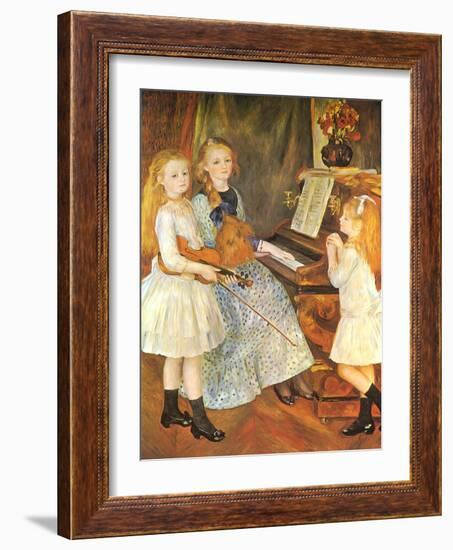 The Daughters of Catulle Mendes, 1888-Pierre-Auguste Renoir-Framed Giclee Print