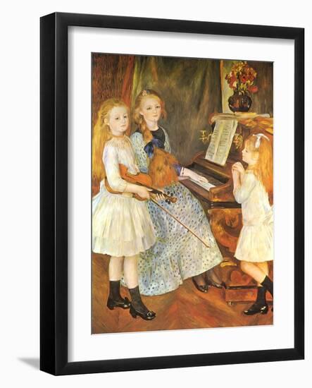 The Daughters of Catulle Mendes, 1888-Pierre-Auguste Renoir-Framed Giclee Print