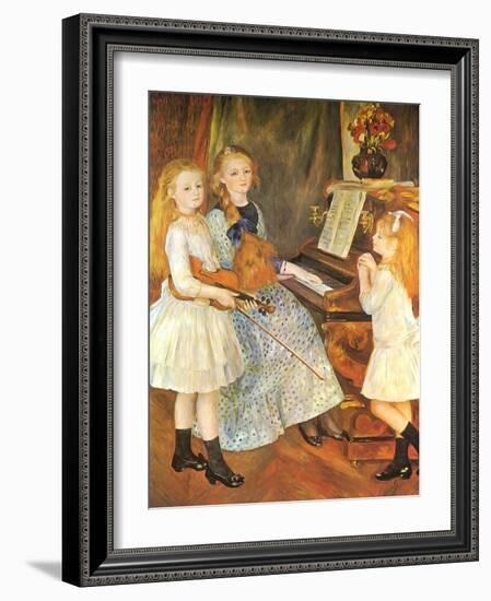 The Daughters of Catulle Mendes, 1888-Pierre-Auguste Renoir-Framed Giclee Print