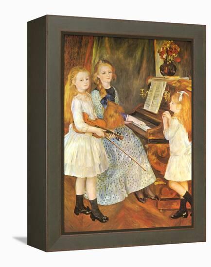 The Daughters of Catulle Mendes, 1888-Pierre-Auguste Renoir-Framed Premier Image Canvas