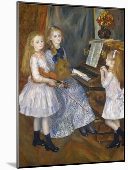 The Daughters of Catulle Mendes at the Piano, 1888-Pierre-Auguste Renoir-Mounted Giclee Print